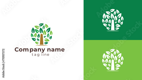 Natural tree concept logo design. organics icon design. Bio, Ecology, Organic Logos and Badges, Label. Vegan food diet icon, bio and healthy food.