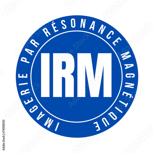 Symbole IRM imagerie par résonance magnétique 