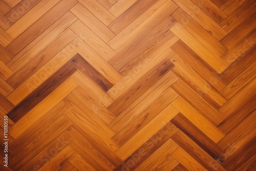 Orange oak wooden floor background. Herringbone pattern parquet backdrop