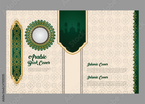Arabic islamic style book cover design concept
