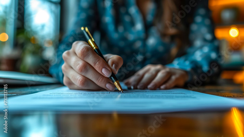 Signing papers. Lawyer, realtor, businessman sign documents.