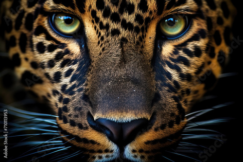 Close-up of beautiful jaguar in the jungle. Amazing Wildlife © Shootdiem
