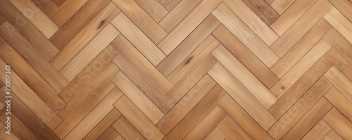 Jet oak wooden floor background. Herringbone pattern parquet backdrop