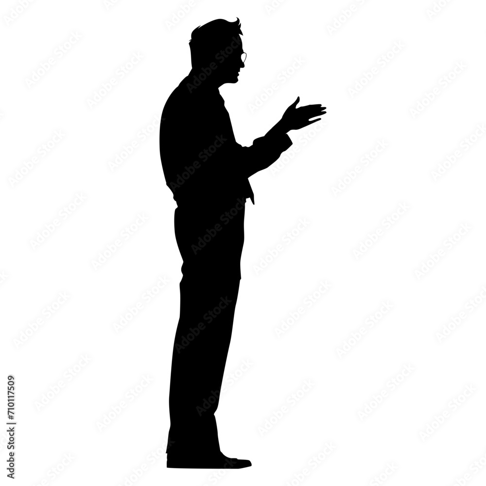 silhouette of businessman silhouette of businessman