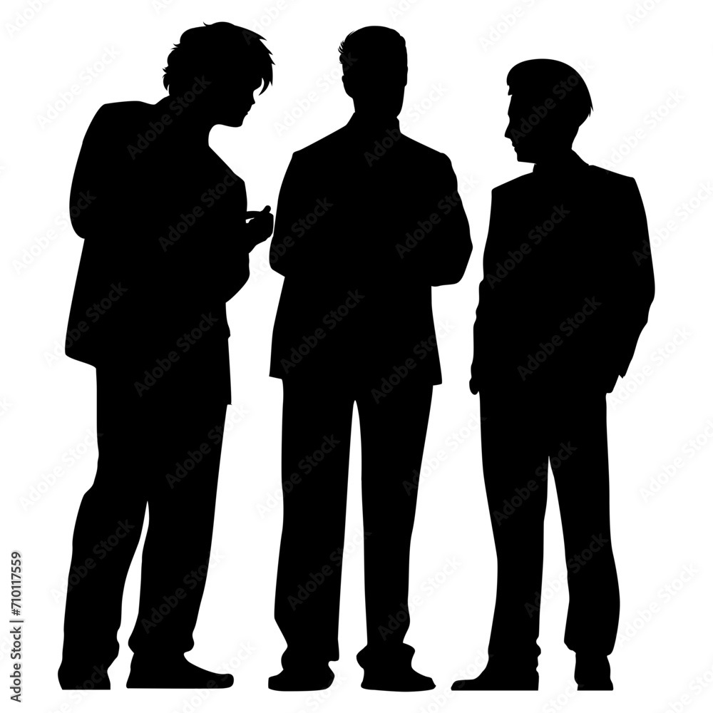 silhouette of businessman silhouette of businessman