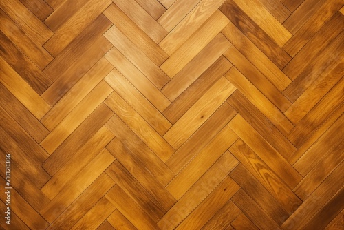 Gold oak wooden floor background. Herringbone pattern parquet backdrop