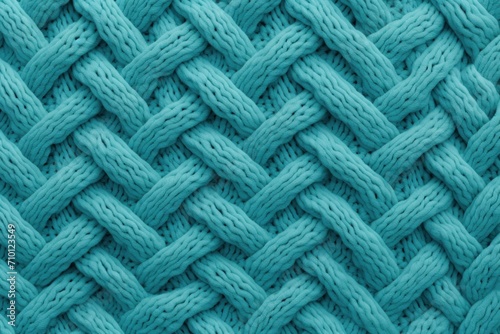 Cozy and comforting seamless pattern featuring a warm and inviting knit sweater texture in a soft turquoise color