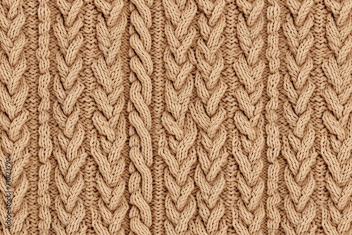 Cozy and comforting seamless pattern featuring a warm and inviting knit sweater texture in a soft tan color