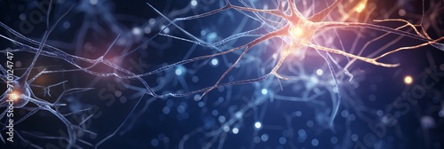 Medical background with nerve cells and neurons showcasing the impact of neuroscience on health