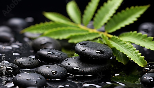 Freshness and relaxation in nature green beauty generated by AI