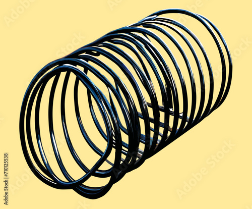 A metal spring coiling. vektor icon illustation