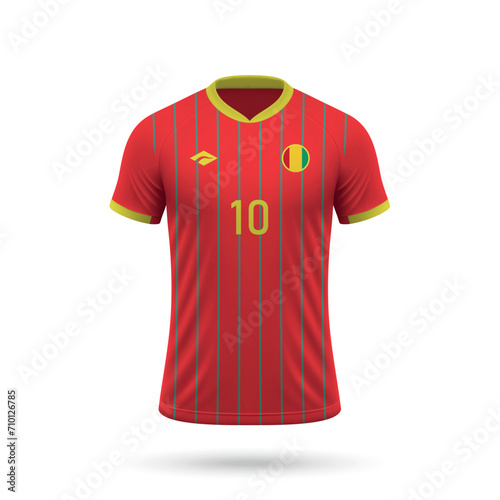 3d realistic soccer jersey Guinea inational team 2024