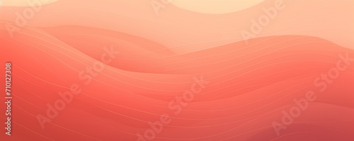 Coral retro gradient background with grain texture