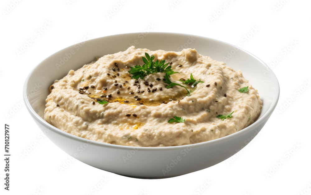Baba Ganoush Delight isolated on transparent Background Baba Ganoush Delight isolated on transparent Background