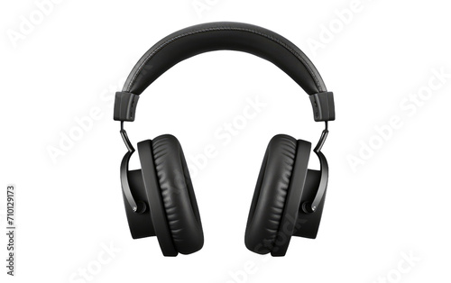 Jet Black Earpiece isolated on transparent Background