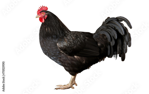 Dark Hen isolated on transparent Background