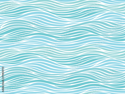 Abstract blue texture. Background template of water, sea, aqua, ocean, river, or mountain. doodle Flat vector illustration design