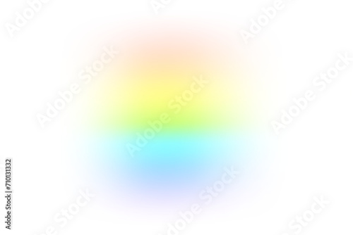 Isolated light spectrum leak effect overlay