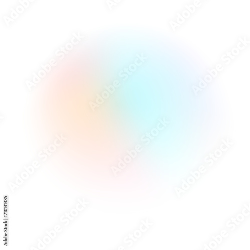 Isolated subtle ethereal light effect overlay