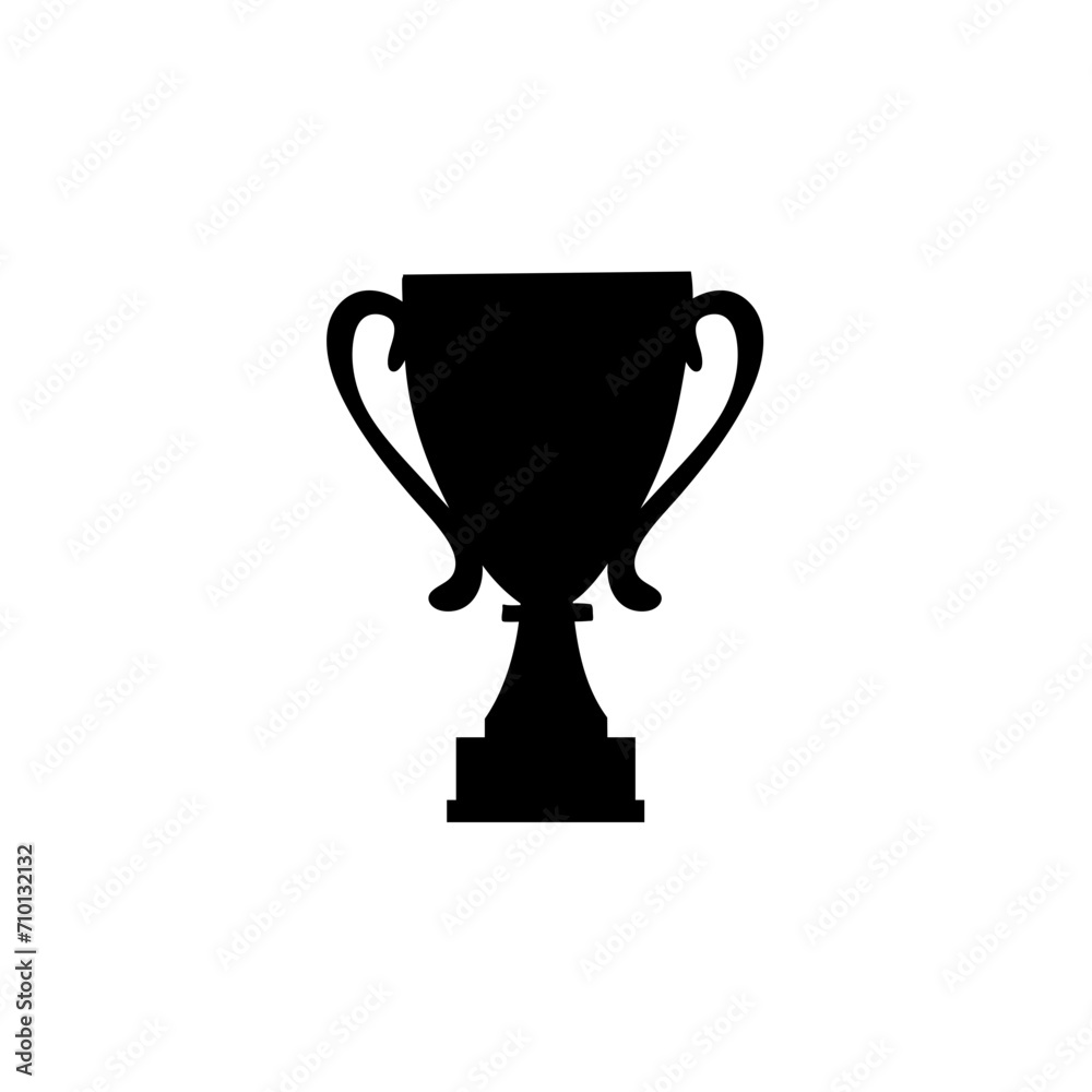 Award cup and trophy silhouette Award cup and trophy silhouette