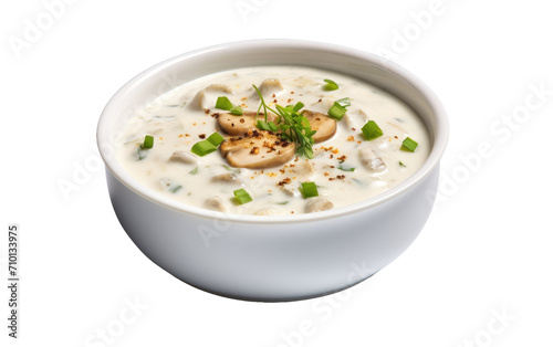 Chowder of Clams isolated on transparent Background