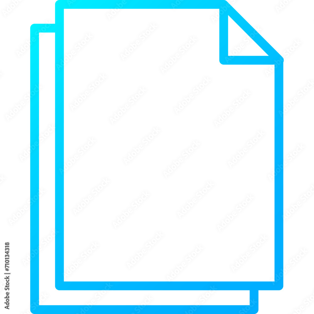 Icon Fabric Properties blue Color gradient - paper