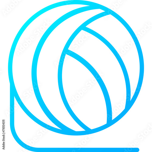 Icon Fabric Properties blue Color gradient - cotton