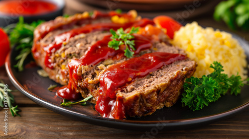 meatloaf with ketchup
