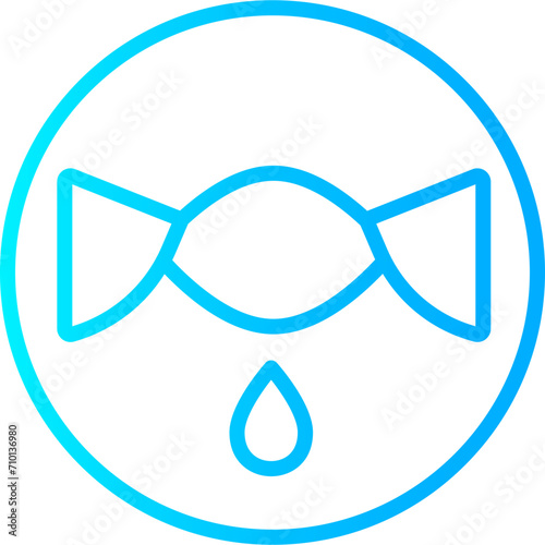 Icon Fabric Properties blue Color gradient - squeeze