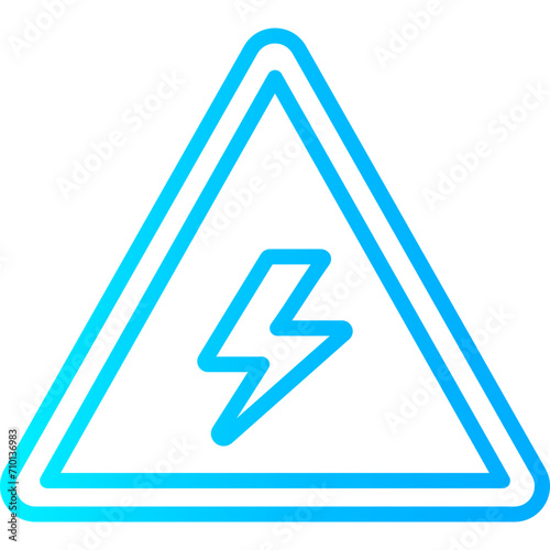 antistatic icon, Protection icon, Properties, lightning protection, gradient 
