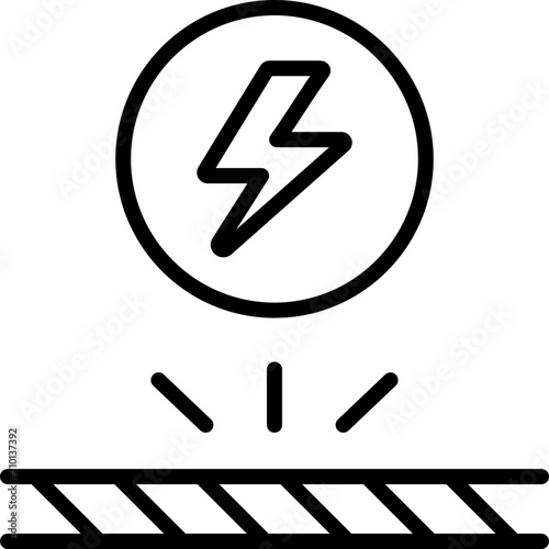 antistatic icon, Protection icon, Properties, lightning protection