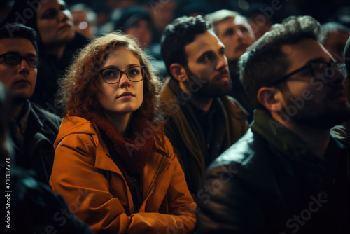 Gathering of individuals sitting in close proximity to one another. Suitable for various social and professional contexts.