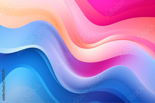 Abstract geometric trend liquid gradient shape on fluid shape illustration composition background