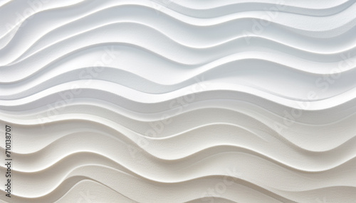 Abstract wave pattern on white background, modern design generated by AI