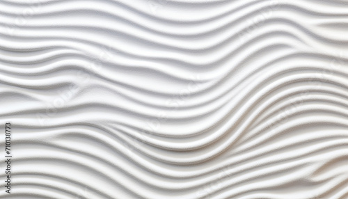 Abstract wave pattern design on white backdrop generated by AI