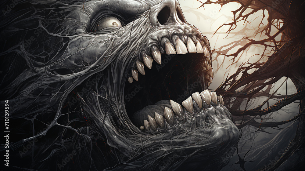 Naklejka premium Hyper Horror