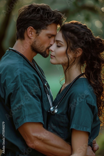 Portrait of professional couple