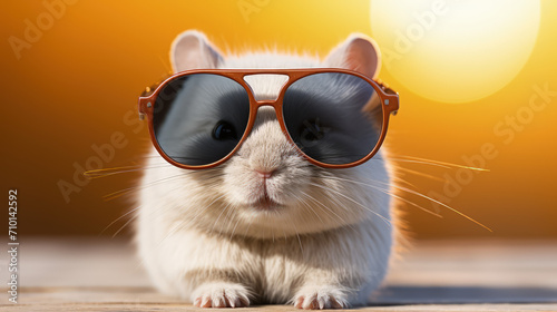 hamster with sunglasses