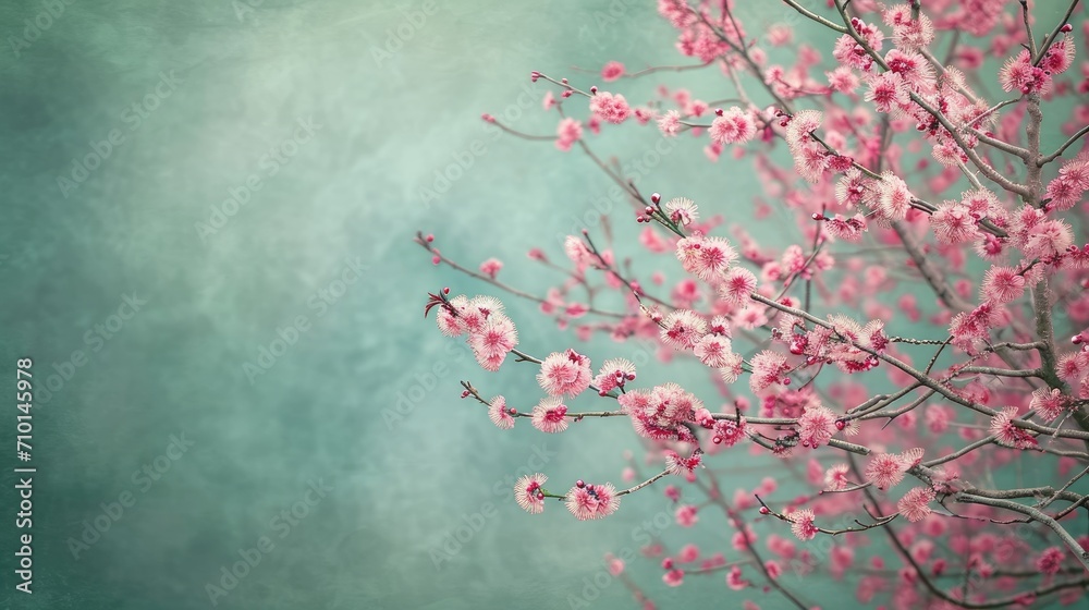 Branch of Tree With Pink Flowers