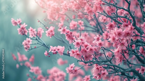 Close-Up of Tree With Pink Flowers