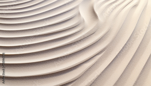 Abstract wave pattern on sand dune creates elegance generated by AI