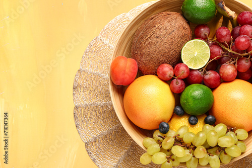 Assorted fresh tropical fru...