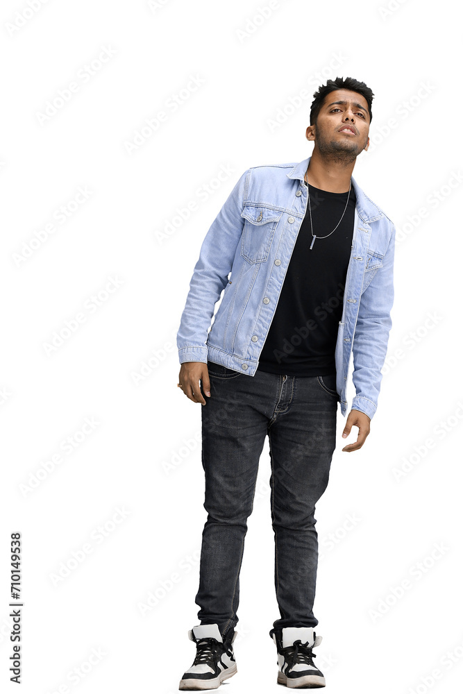 man on a white background. in full height man on a white background. in full height