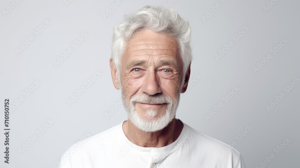 Portrait of bearded old age man having white hair, natural senior man wrinkles. Old face Portrait of bearded old age man having white hair, natural senior man wrinkles. Old face