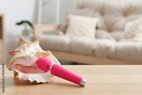 Seashell with vibrator on t...