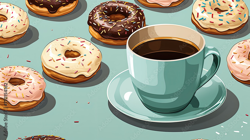 coffee and donuts