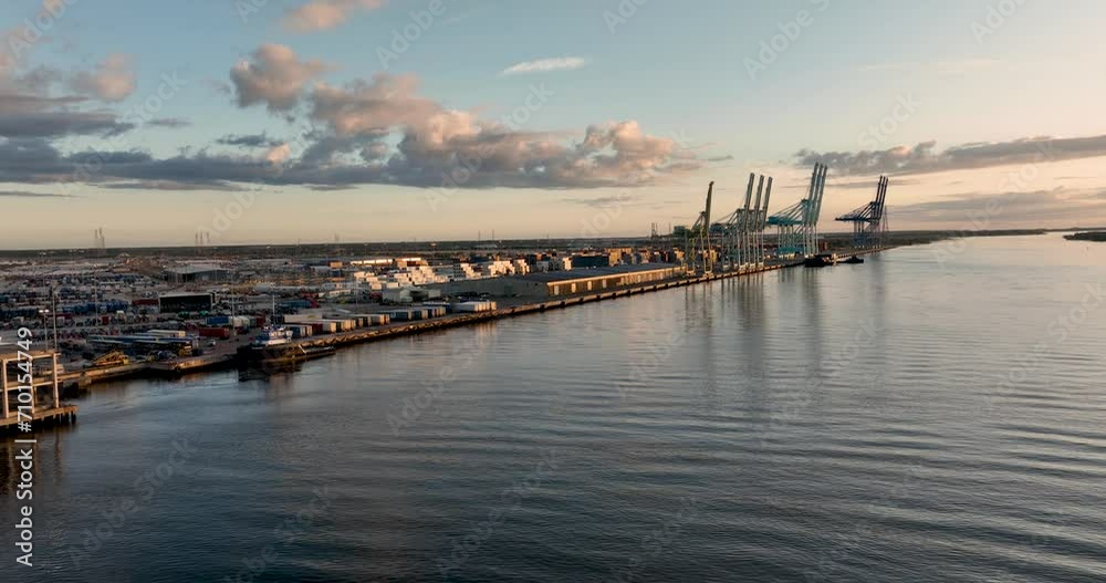 Aerial view of the Blount Island Marine Terminal in Jacksonville, FL. Aerial view of the Blount Island Marine Terminal in Jacksonville, FL.