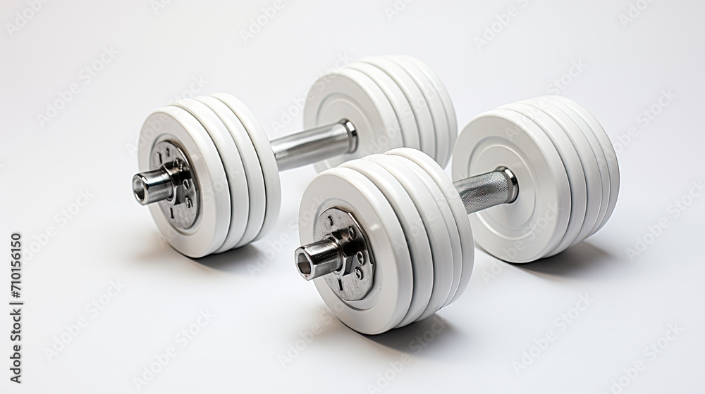 dumbbell isolated on white