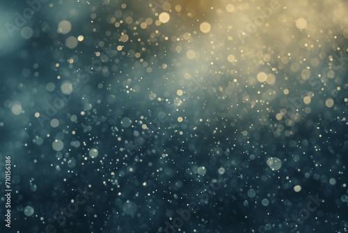 A bokeh light effect with cool blue tones and sparkling points resembling a starry night sky.