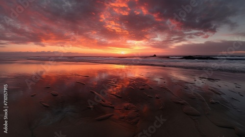 sunset over the sea © Muhammad